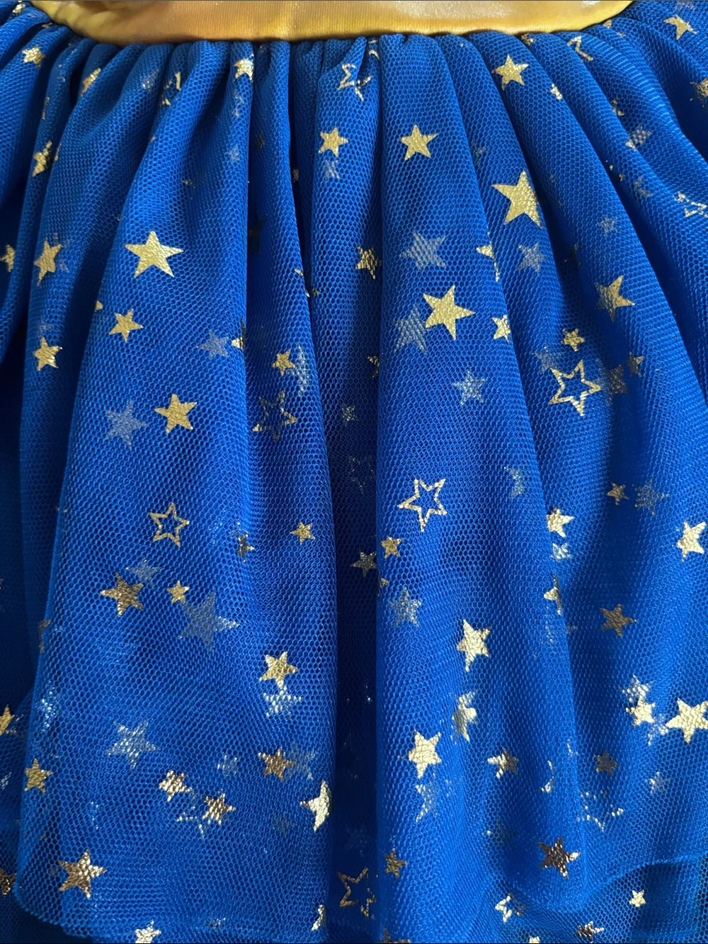 Wonder Woman Toddler 3T Velvet Dress Crinoline Skirt Attached Cape Logo Dress Up